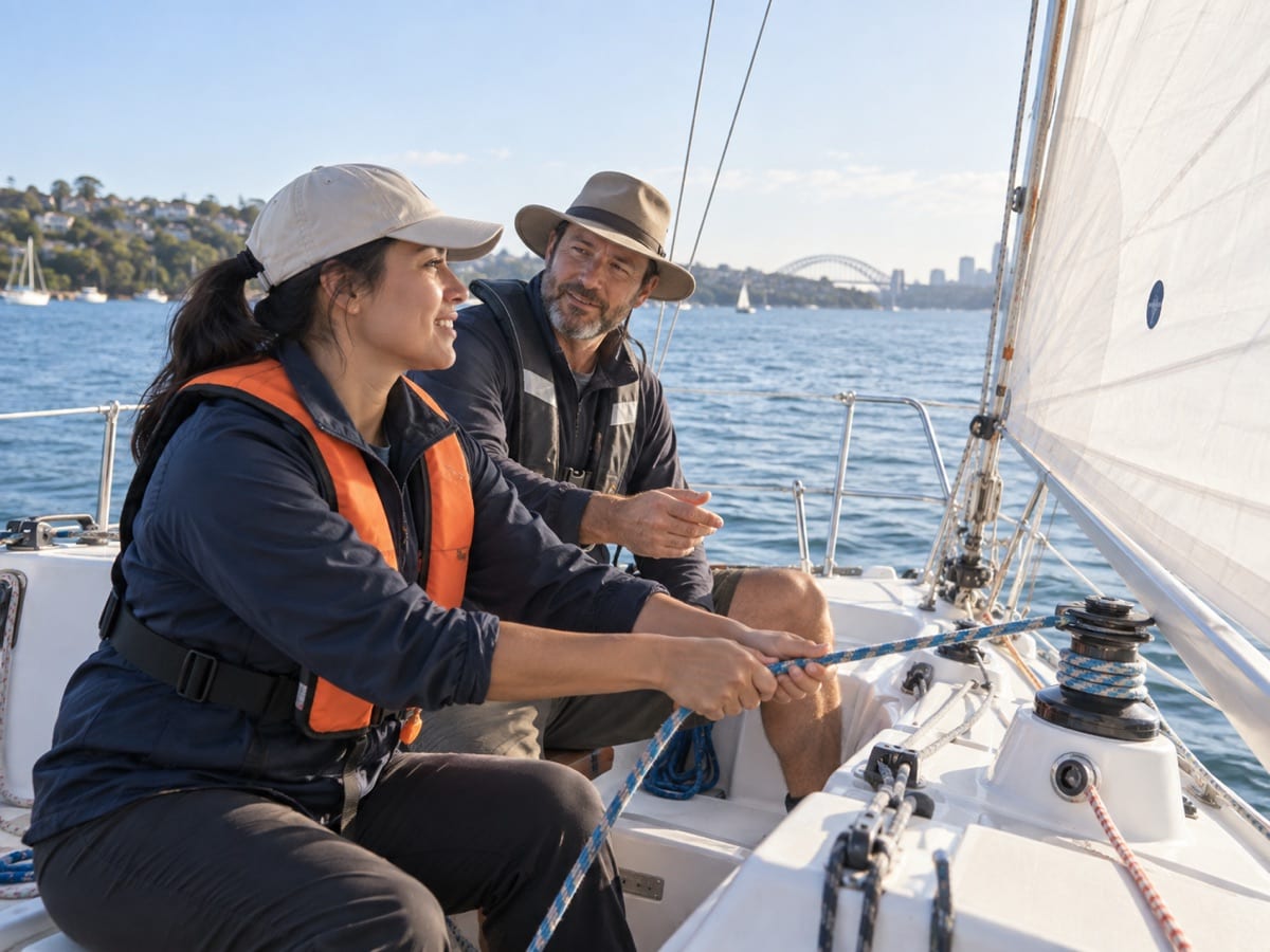 First sail on a keelboat